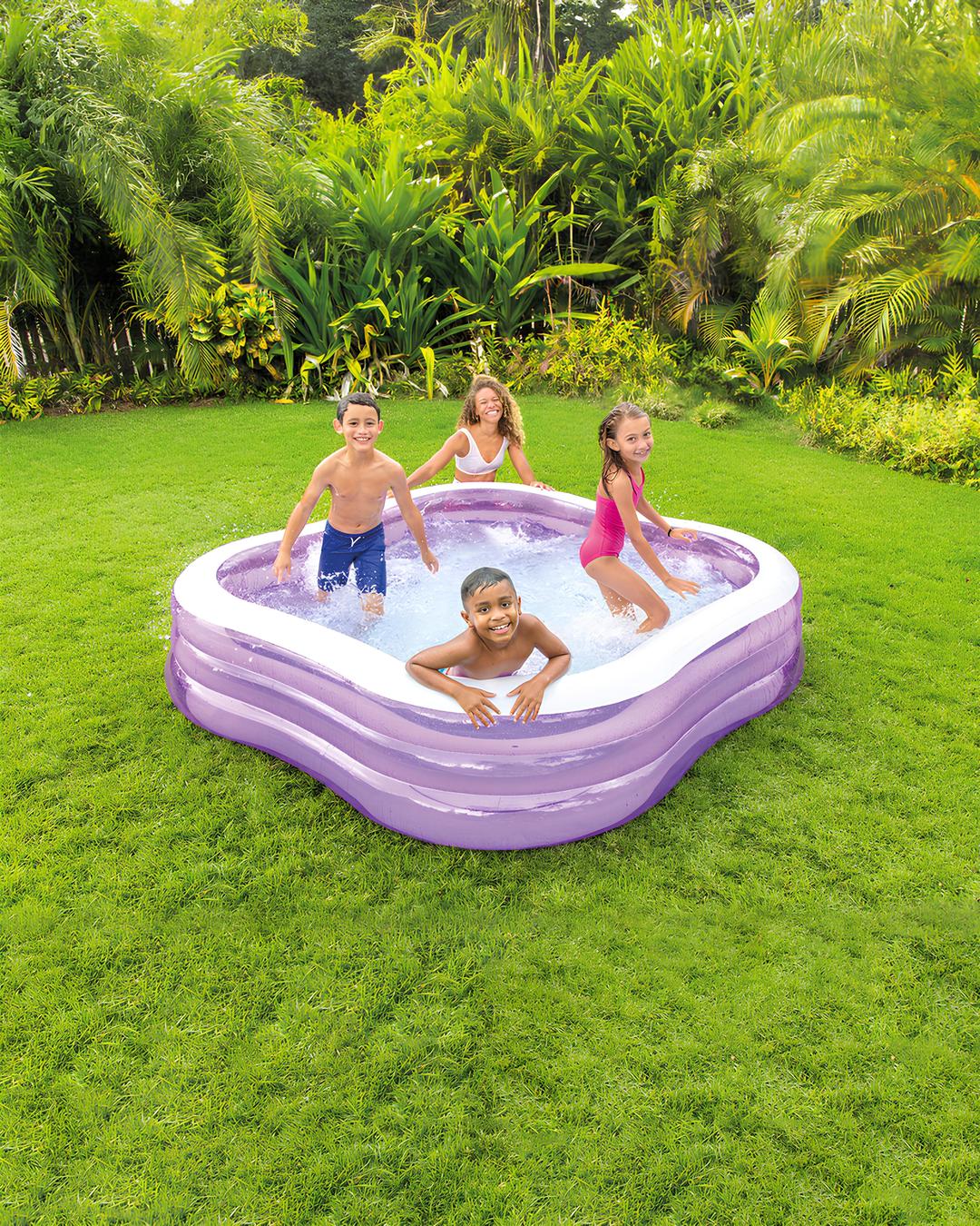 Inflatable Portable Lightweight Non-Toxic Beach Wave Swim Center Pool For Kids