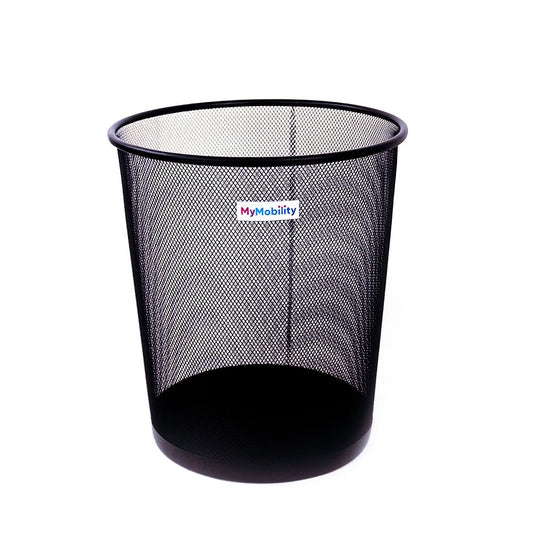 Portable Mesh Round Open Top Trash Can